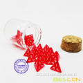 Bescon Mini شفاف D4 DICE 30PCS زجاجة جرعة الشفاء ، 30pcs دوري الأدوار MINI RED GEM D4 DICE PACK PACK